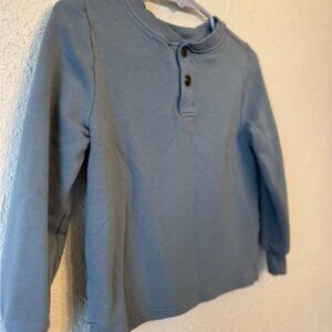 Little Sleepies 3T Play Henley Top in Light Blue